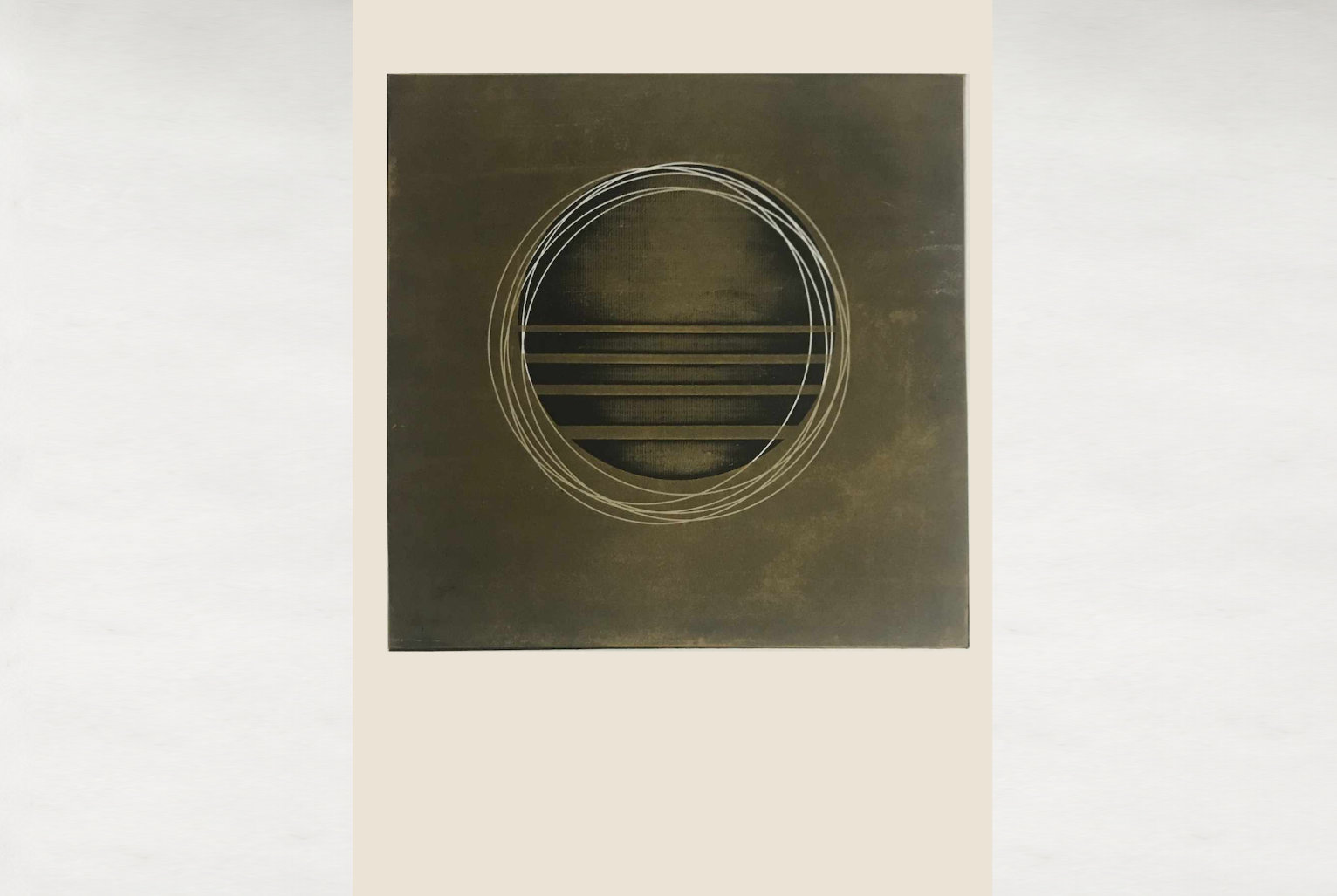 Dust, original linocut print by Renata Guzera