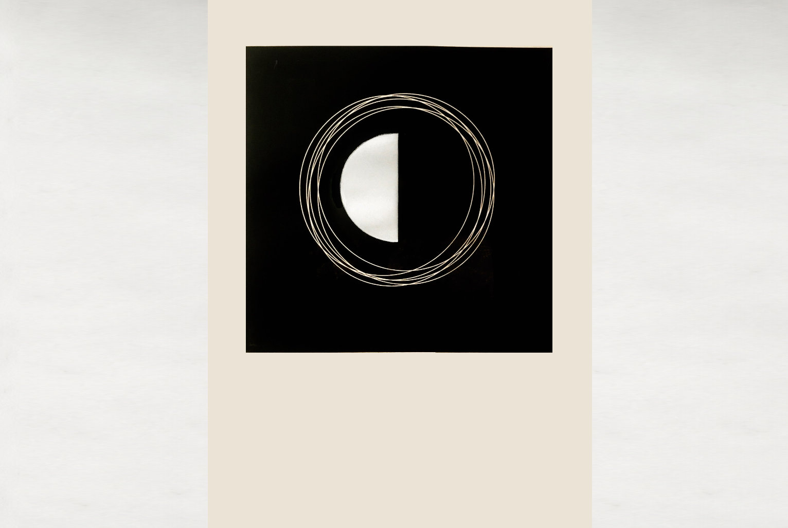 Eclipse, original linocut print by Renata Guzera