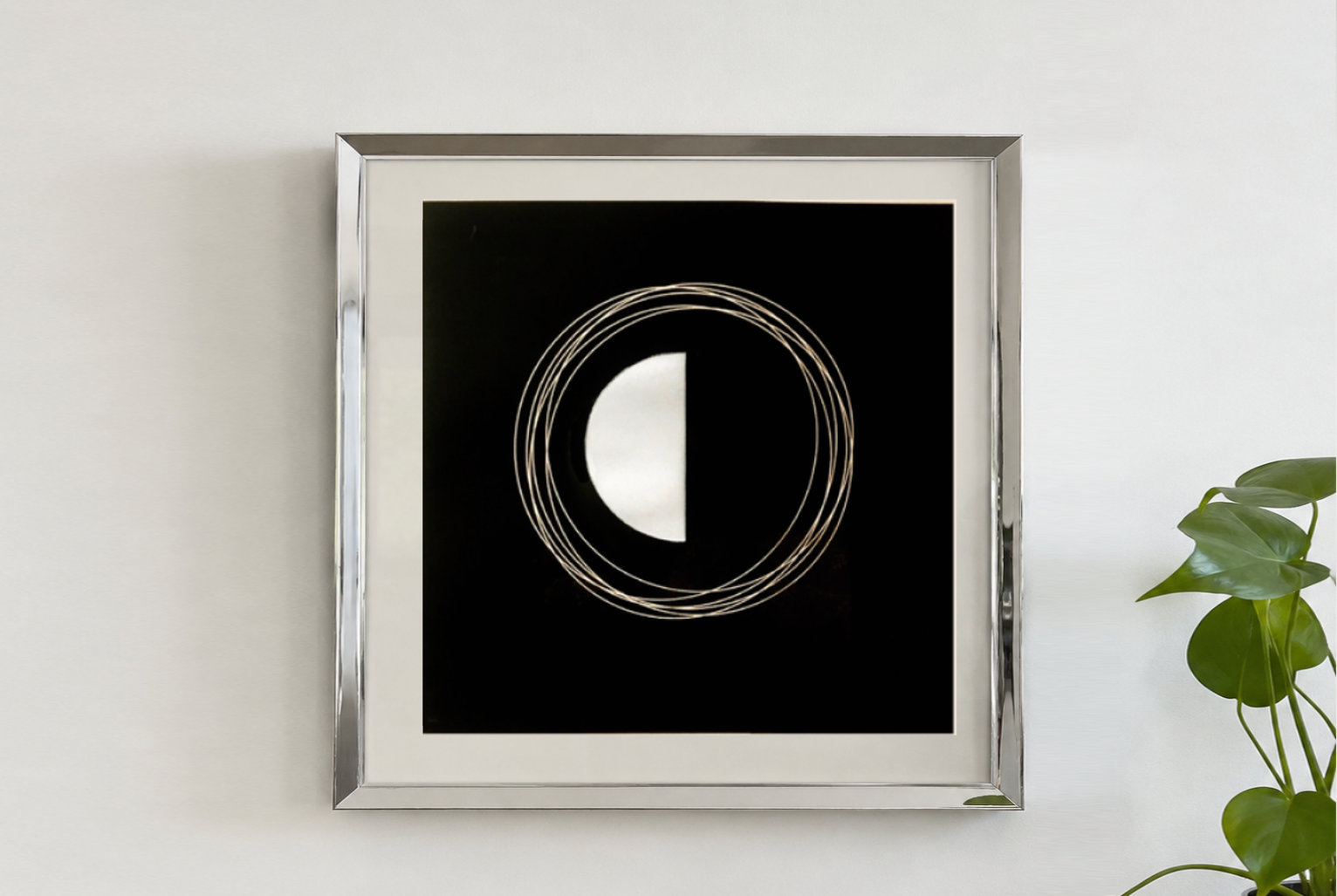 Eclipse, original linocut print by Renata Guzera