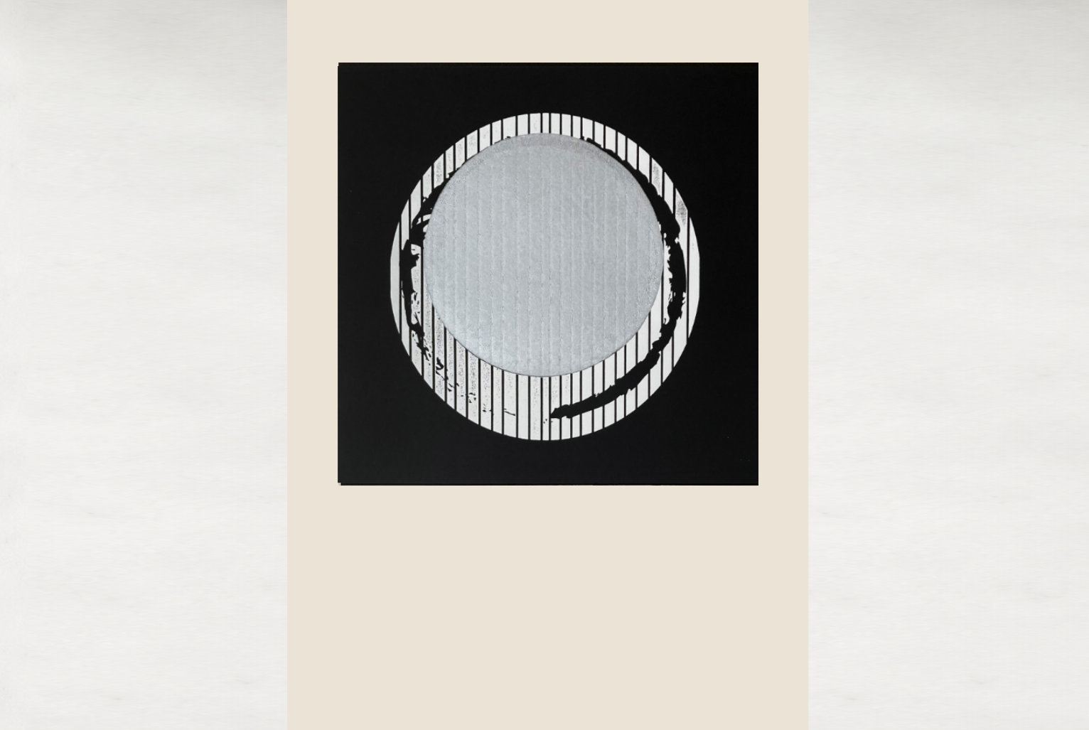 Enso V, original linocut print by Renata Guzera