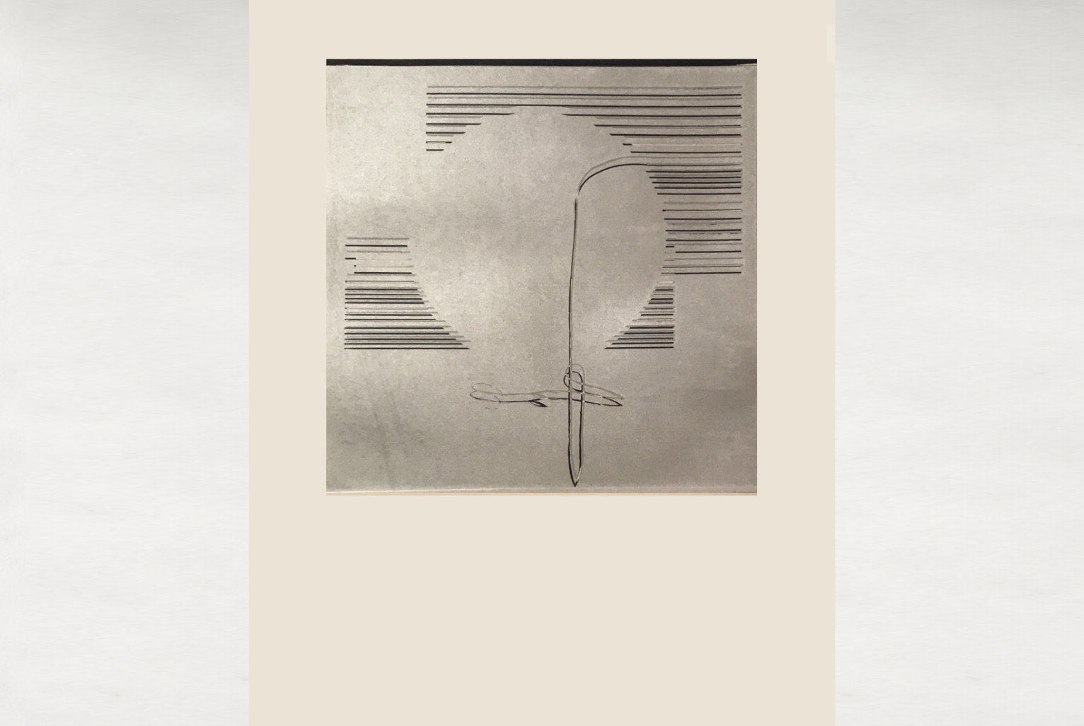 Tożsamość III, original linocut print by Renata Guzera